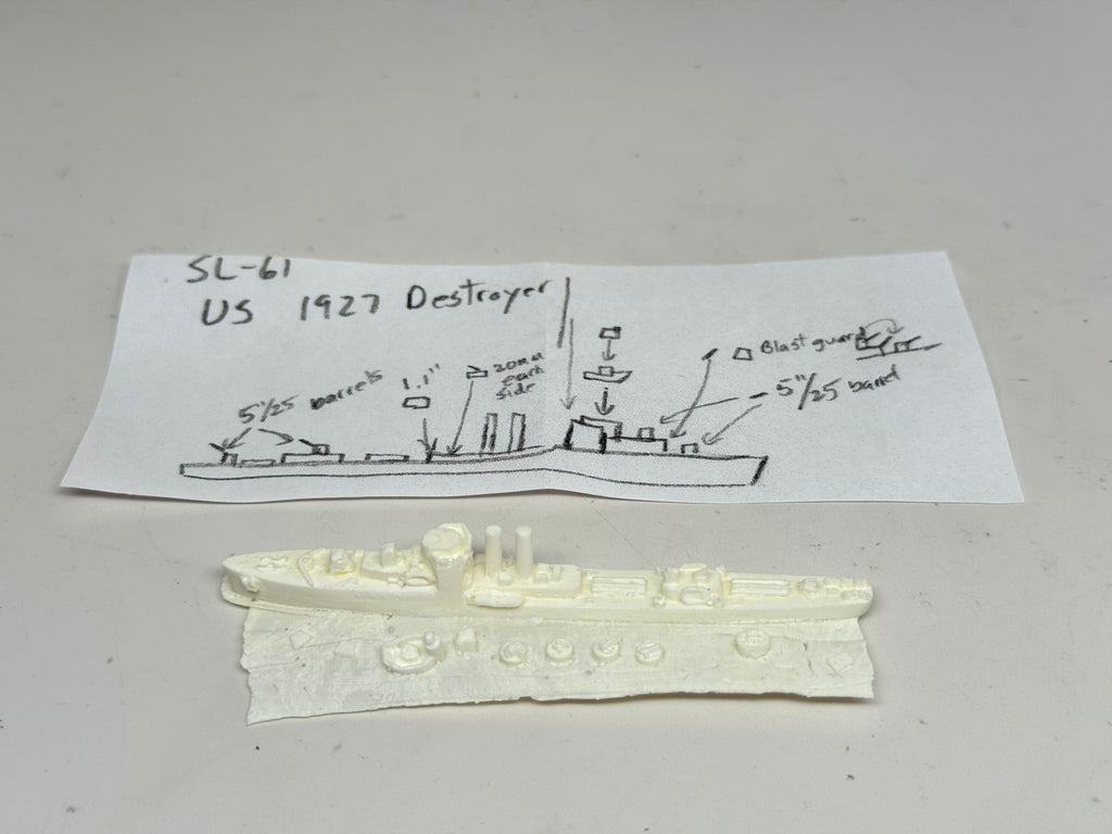 SL 61 US Navy 1927 Destroyer Project kit (used)