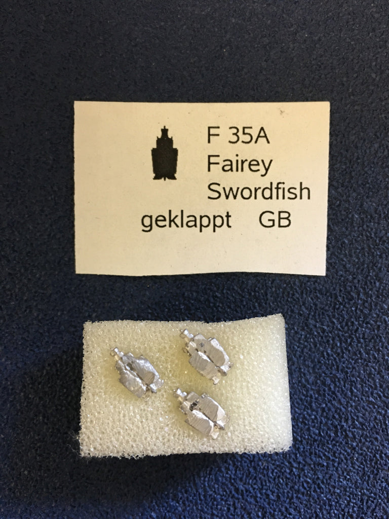 NF 35A Fairey Swordfish folded wings x3 unpainted