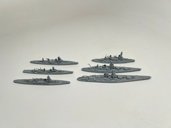 Six French 1/2400 GHQ Models (used)