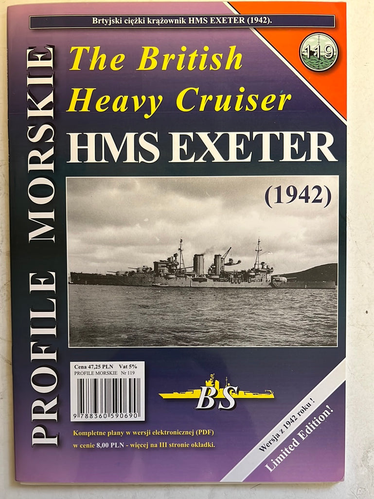 Profile Morskie No. 119 HMS Exeter Part 2 1942