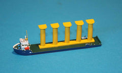 RJ 154 Aura with load of wind power stands